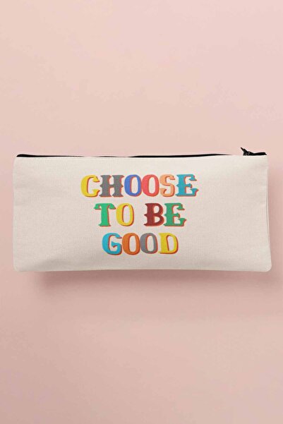 qoeuyl boutique Виберіть бути добрим - сумка для косметики з принтом, пенал, ...