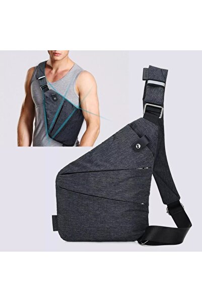 NEWISH POLO ACCESSORIES Geantă unisex din in negru bretea crossbody Geantă de...