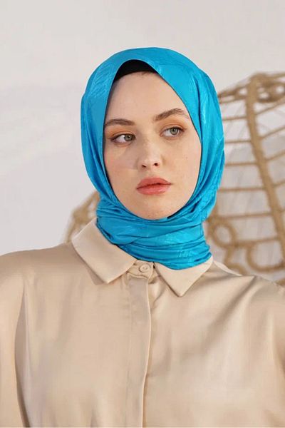 Loryan Petrol Loryan Scarf Jacquard Retro Şal