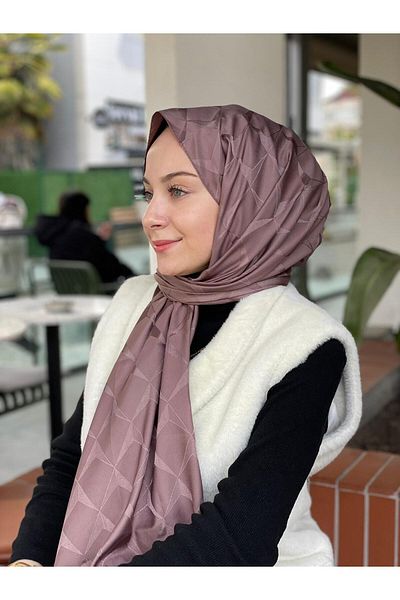 Loryan Μινκ Loryan Scarf Flush Jacquard Cupra Σάλι