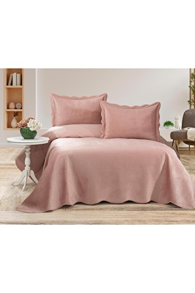 Bikaya Home Summer Dream Çift Kişilik Yatak Örtüsü Seti, Kadife Yatak Örtüsü ...