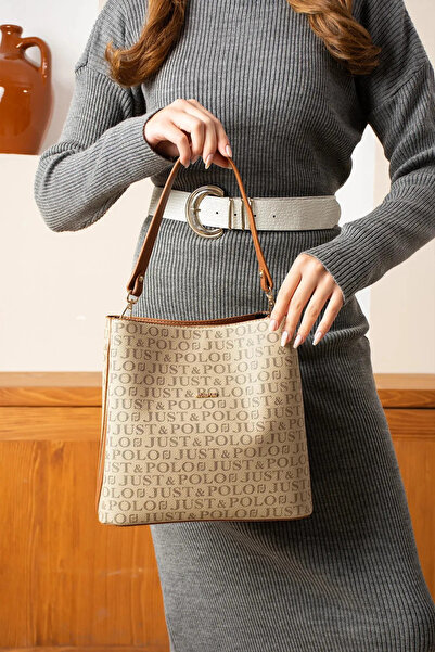 Just Polo Original Women's New Season Printed Hand and Shoulder Bag 232117Pc
