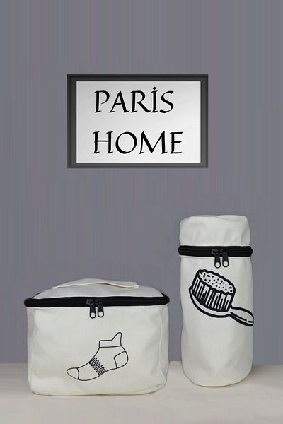 Paris Home 1 τεμ. βούρτσα μαλλιών 1 τεμ. κάλτσα οργάνωσης οργάνωσης ντουλάπα Βαλίτσα ταξιδιού Valise organizer