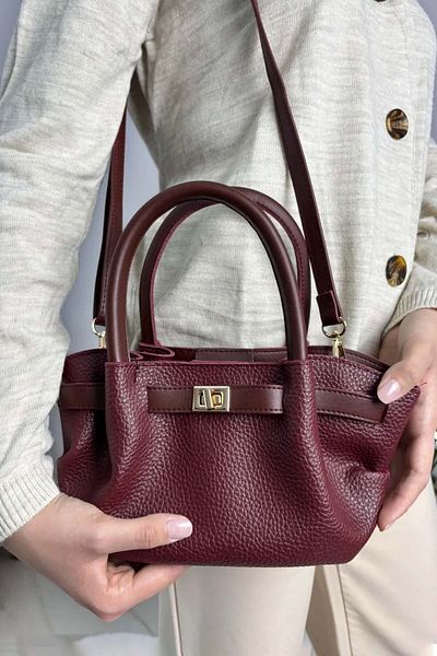 Lifonbag Γυναικεία τσάντα χεριού και ώμου από μαλακό δέρμα μικρού μεγέθους με μακρύ λουρί