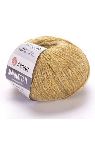 Yarnart Manhattan - Glittery Hand Knitting Νήμα Μπεζ-902