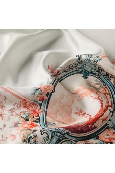 ipekevi Ice Blue Silk Scarf - 1311 Μοντέλο Σαπούνι