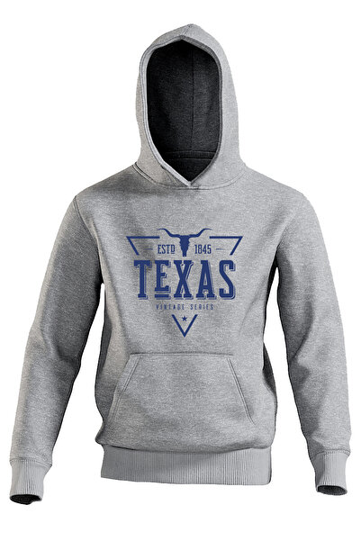 Arwen Fashion Hanorac cu glugă unisex, albastru, cu imprimeu TEXAS