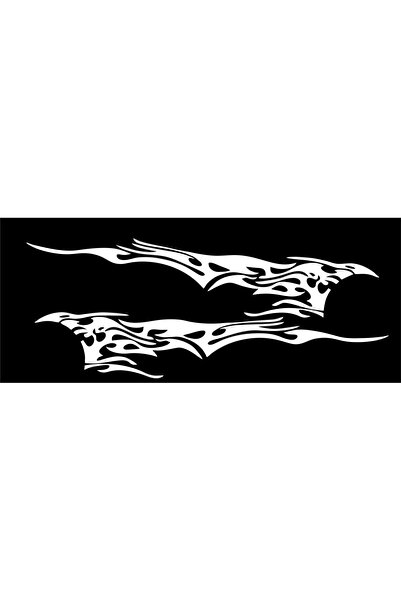 Birim Matbaa Flame Car Auto Sticker(200X45 cm)