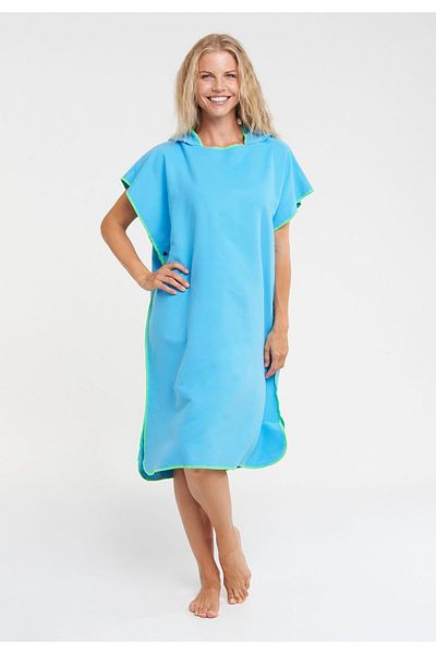 Nida Microfiber Unisex Beach Towel Surf Poncho Peshtemal Dressing Booth