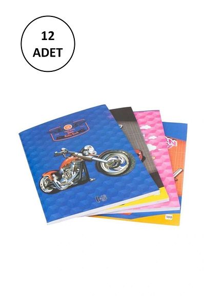 Umut A4 Method Notebook 60 Sheets Plain 12 Pieces
