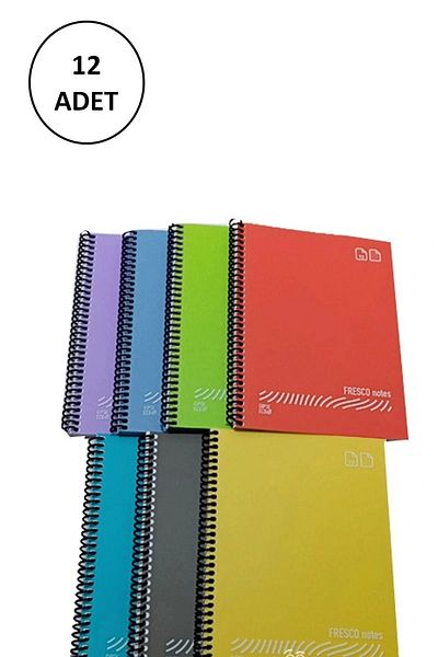 Gıpta FRESCO A4 80 Sheets Lined Spiral Plastic Cover Notebook - GP.3-4899000-2011
