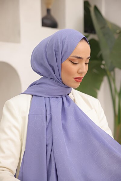 QASSA SHAL Lilac g Pattern Shawl