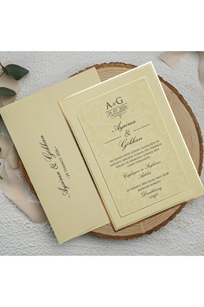 ERDEM EKONOM 50 Adet Düğün, Nişan, Nikah Davetiyesi, Baskı Hariçtir 191321