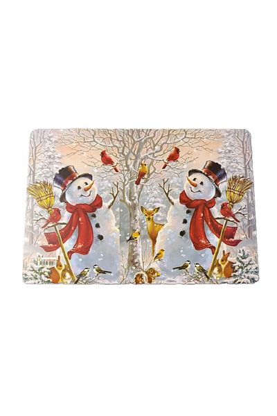şahane parti Snowman with Broom 20 Pieces Karne Case