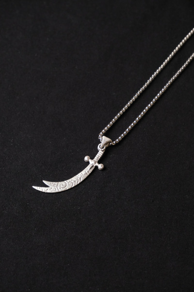 cheetah quality Zülfikar Paslanmaz Çelik Zincir Erkek Kolye