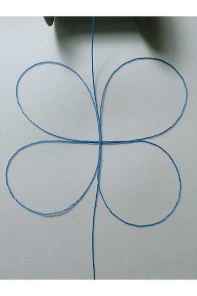 Eskişehir hobi sanat 0,8 mm 20 μέτρα κορδόνι χάντρες προσευχής Μπλε θάλασσας
