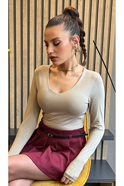 MODA Gi&Di’s Collection GD0029 Dalgıç Kumaş V Yaka Body