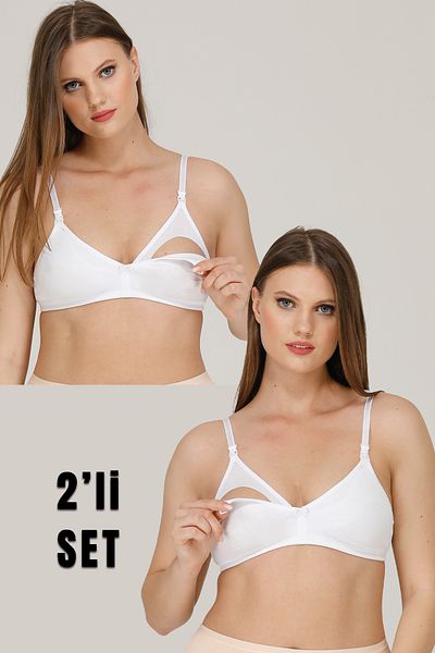 par lingerie pl Sutien pentru alăptare fără glugă - Set de 2