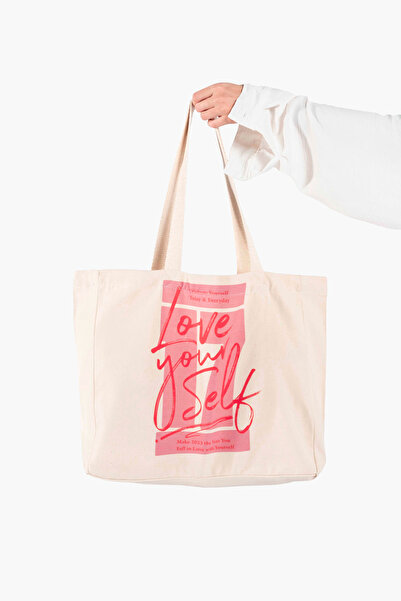 The Lycos "Seventeen" Canvas Tote Omuz ve Plaj Çantası