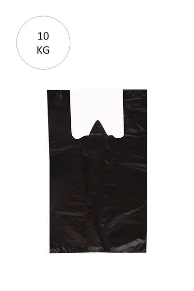 Royaleks 20x34 cm Mini Size Black Athlete Bag - 2,350 Pieces 10 Kg
