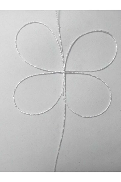 Eskişehir hobi sanat Κορδόνι Τσόκερ 0,8 Χιλιοστά 25 Μέτρα Λευκό Χρώμα