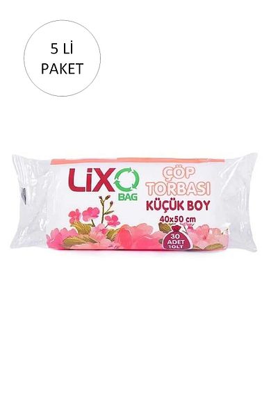 Kapamarka Small Size Garbage Bag 40 X 50 cm 30 Rolls X 5 Pack = 150 Pieces (Transparent)
