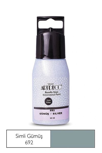 Artdeco Simli Boyutlu Boya 60 ml Gümüş 692