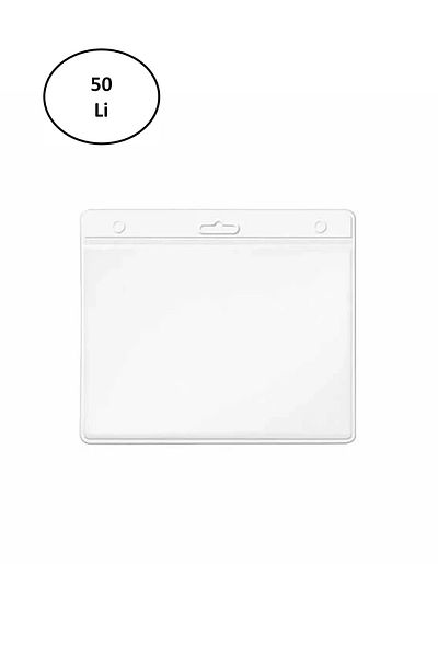 Mas 3510 54x86 50 Pieces Transparent Horizontal Plastic Card Bag