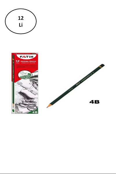 Fatih FA15010KL4B 12 Pieces 4B Graduated Pencil