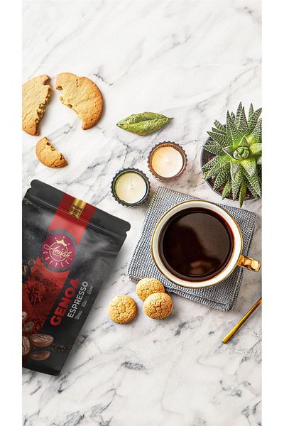 Anisah Coffee Genoa Espresso Coffee - 2x500g, Aromatic Taste and Rich Cream