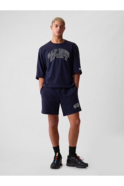 GAP Erkek Lacivert 7" Gap 1969 Logo Sweat Şort