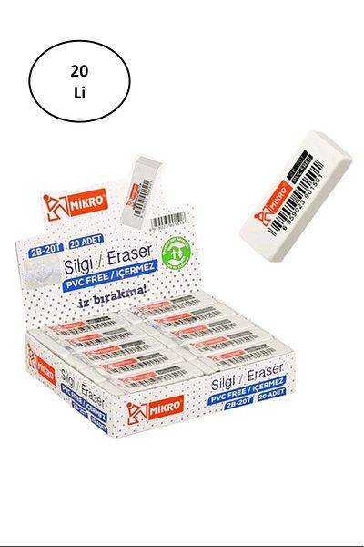 Mikro Eraser 20 Pieces 2B-20T Set