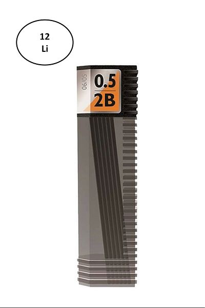 Tombow Lv-t-r5-rg Leader Spare 0.5 Mm 2b Pen Tip 12 Pieces
