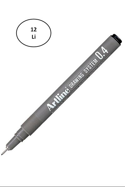 artline 234 Drawing Pen 0.4 Mm Black 12 Pieces