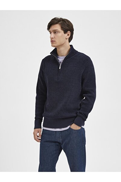 Selected Homme Pullover High Neck Reißverschluss