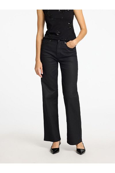 Selected Femme Wide Fit Jeans Beschichtete