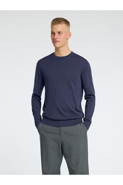 Selected Homme Pullover mit Rundhalsausschnitt 100% Merinowoll