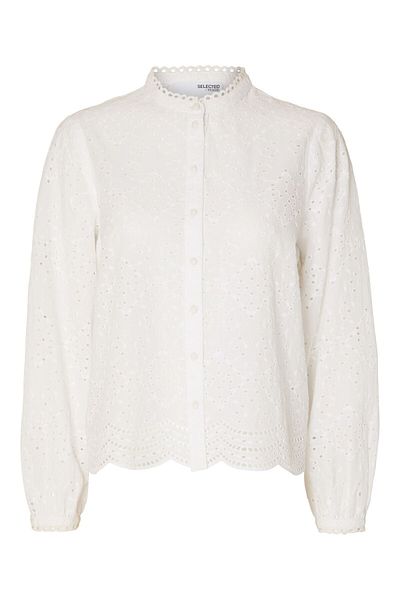 Selected Femme Hemd Broderie Anglaise