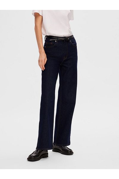 Selected Femme Wide Fit Jeans High Waist