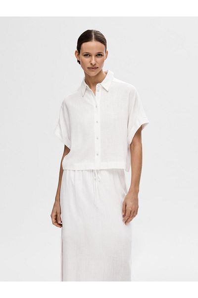 Selected Femme Kurzarmhemd Cropped