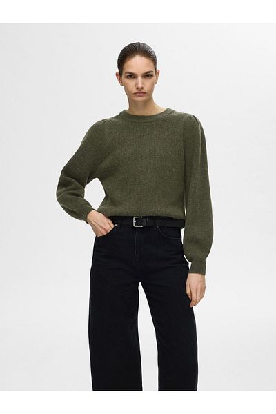 Selected Femme Strickpullover Langärmeliger