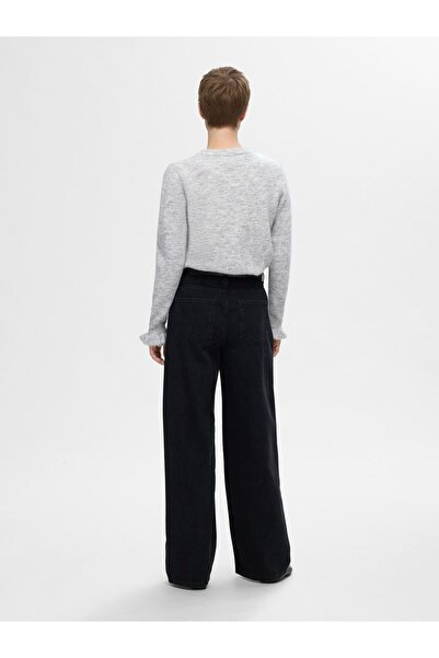 Selected Femme Strickpullover Rüschenärmel