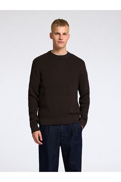 Selected Homme Pullover mit Rundhalsausschnitt Texturierter