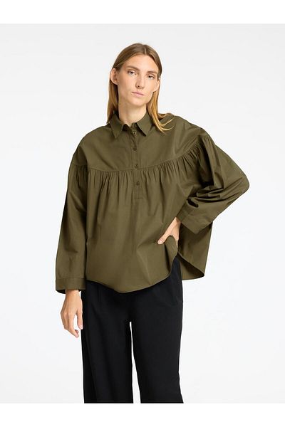 Selected Femme Langarmbluse 100% Baumwoll