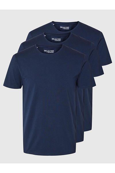 Selected Homme T-Shirt 3er-Pack Baumwoll