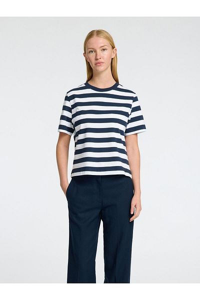 Selected Femme T-Shirt Gestreiftes Boxy fit