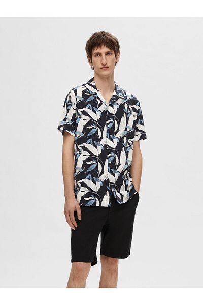 Selected Homme Hemd Cuban Collar