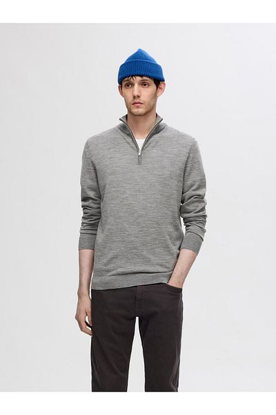 Selected Homme Half-zip Pullover 100% Merinowoll