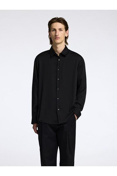 Selected Homme Satinbluse Relaxed Fit