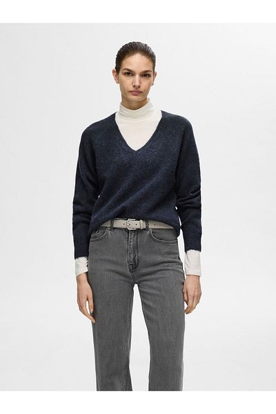 Selected Femme Strickpullover V-Ausschnitt